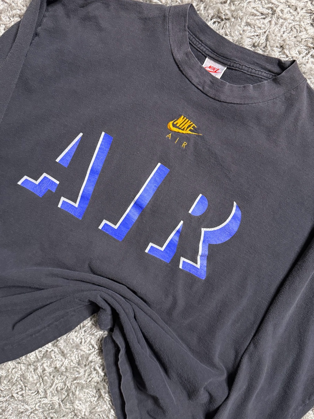 Vintage 90s Nike Center Logo Long Sleeve Shirt